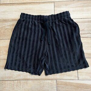 Mens Forever 21 Black Stripe Shorts - M